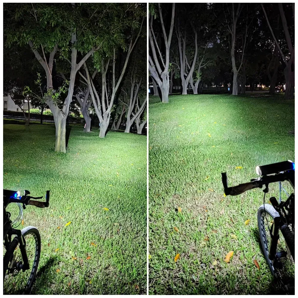 SHIZIWANGRI-MTB lampada frontale luminosa, 6000LM, 16 fari a LED per bicicletta, 10000mAh, ricarica di tipo C, luci per ciclismo su strada