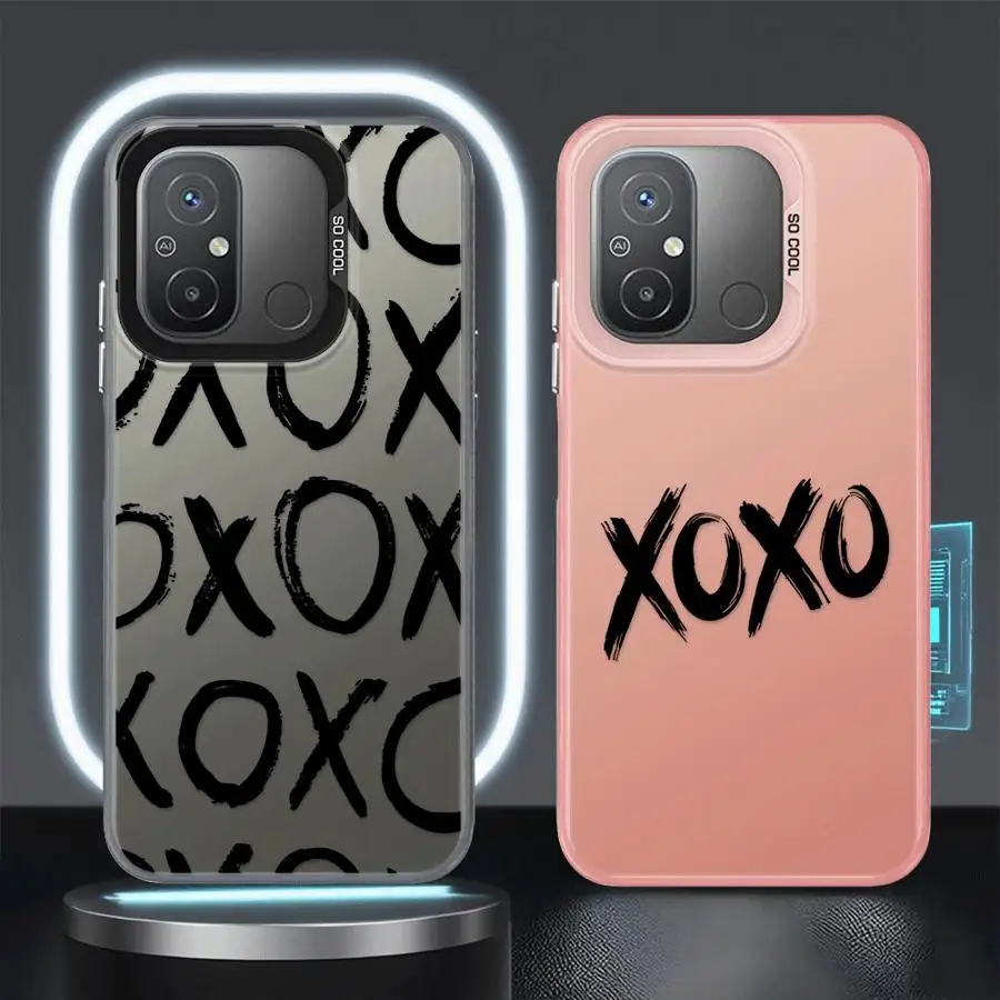 حافظة لهاتف شاومي ريدمي نوت 10s 10 11 Pro 12 13 14 Pro Plus 11s حروف ممتعة XX #6