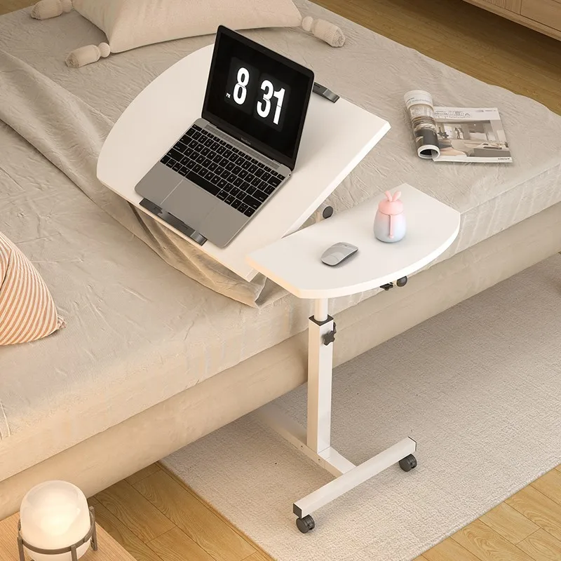 Nueva mesa elevadora de escritura para ordenador portátil, mesa de altura ajustable, escritorio plegable móvil para ordenador, mesa de noche para ordenador portátil con movimiento de café