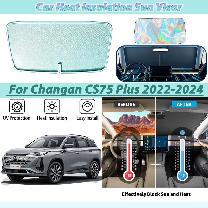 

Front Sunshade For Changan CS75 Plus,CS95 Plus Accessories Window Sun Protection UV Sunscreen Sticker