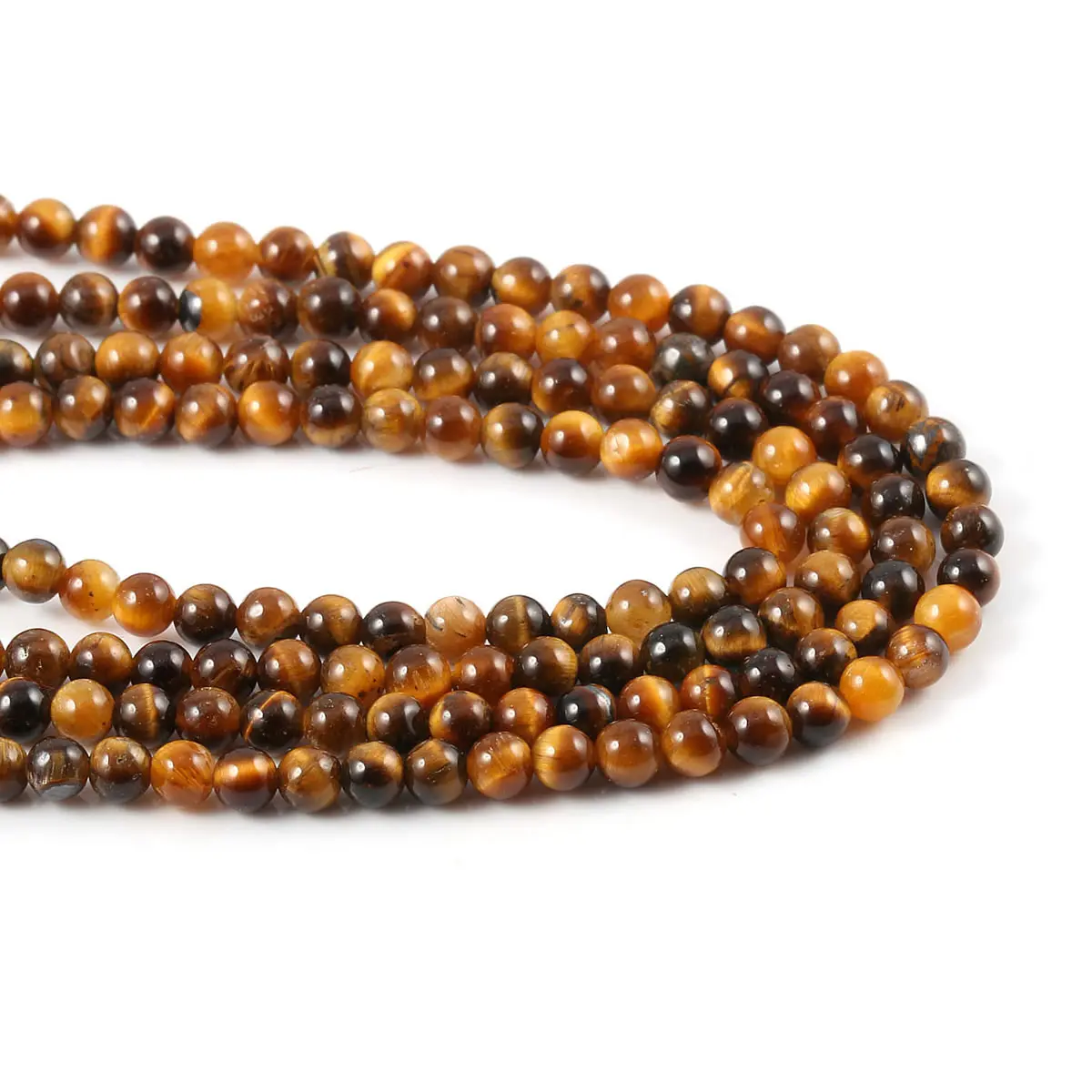 Natural Tiger Eye Stone Beads 2 3 4mm Round Agate Loose Spcaer Spacer Beaded for Making DIY Jewerly Necklace Bracelet Accessorie