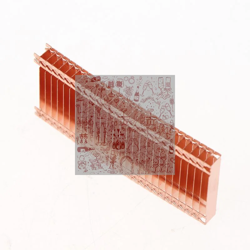 5.5x28x65mm Copper Fin Heat Sink Radiator Cooling Cooler For Heat Pipe Heatsink Computer Accessories