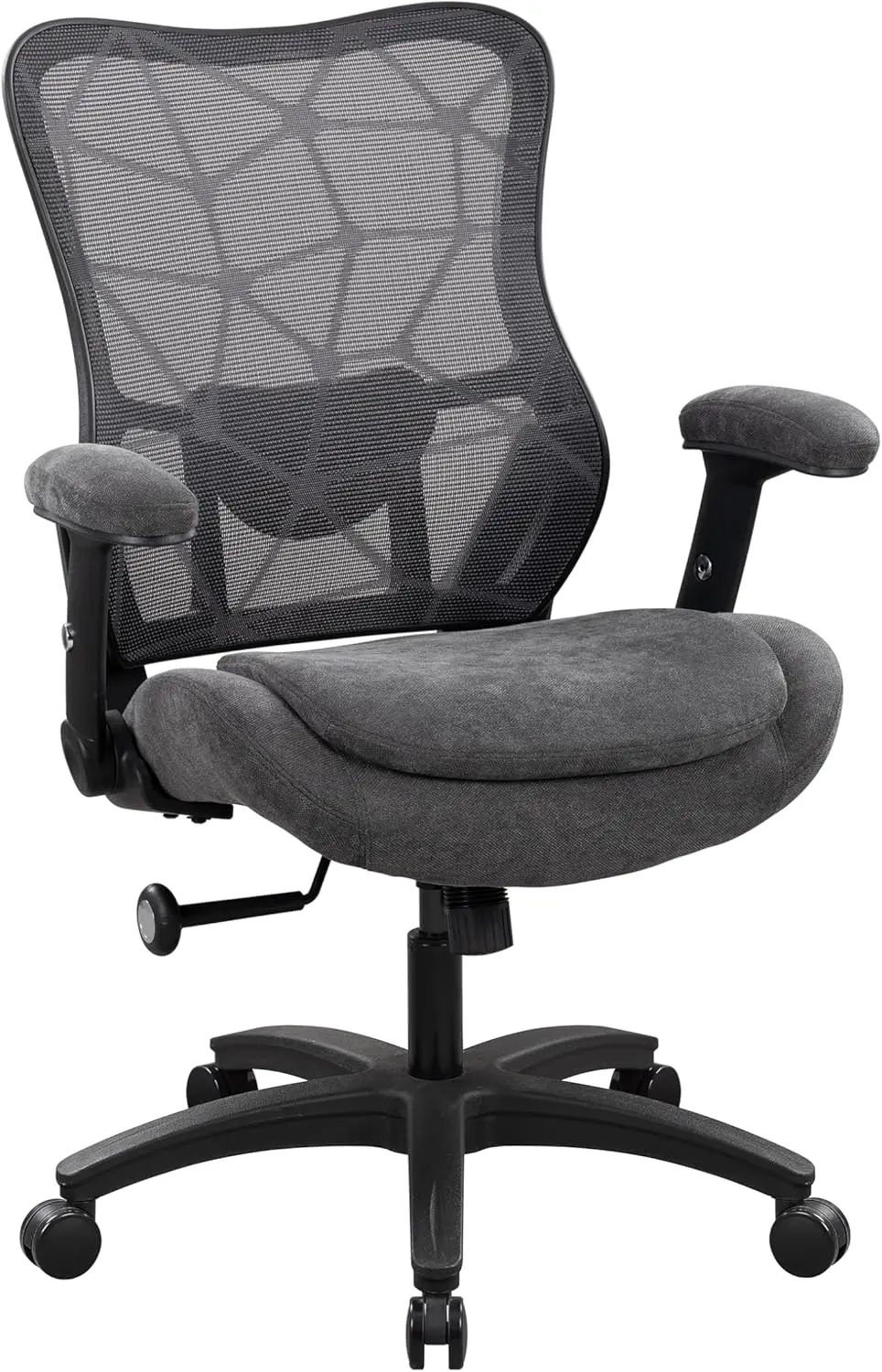 

Chair 500lbs Big and Tall Ergonomic Mesh Desk Chair Heavy Duty with 24" Extra Wide Seat Adjustable Lumbar Support & Flip-