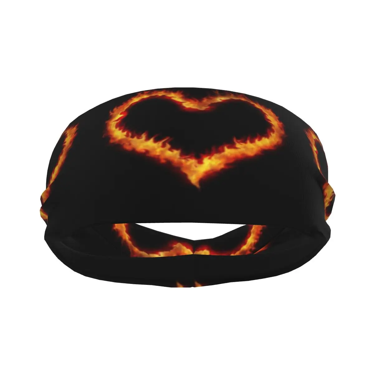 

Sports Sweatband Breathable Headband Sweat Hair Head Band Burning Heart Yoga Headband