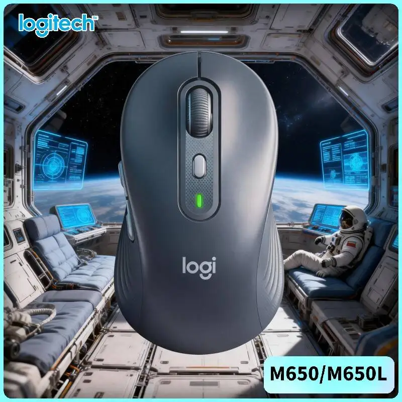 Logitech M650 Wireless Silent Mouse, Smooth Glide Feet, Consistent Movement on Most Surfaces M750/M280/M350/M220/M185