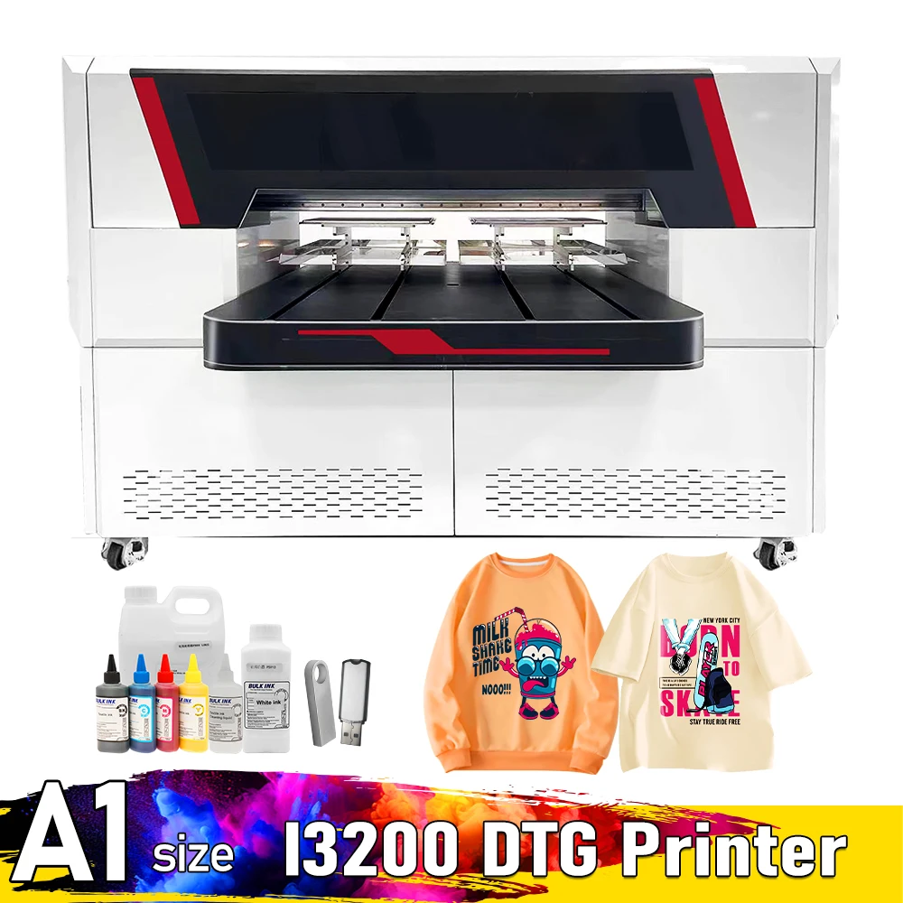 A2 DTG Printer For I3200 impresora dtg Direct To Garment Printing machine DTG Flatbed Printer For Printing T-Shirt Hoodies