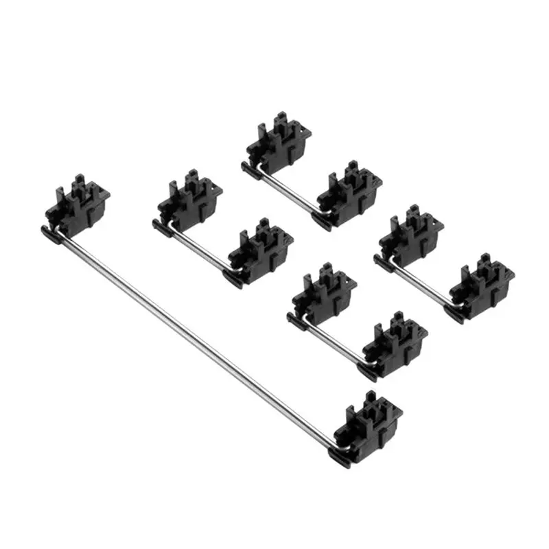 Ingenious-2X Steel Plate Satellite Shaft For Mechanical Keyboard Cherry MX Axis Switch Black Mounted 6.25U 2U Stabilizers-1
