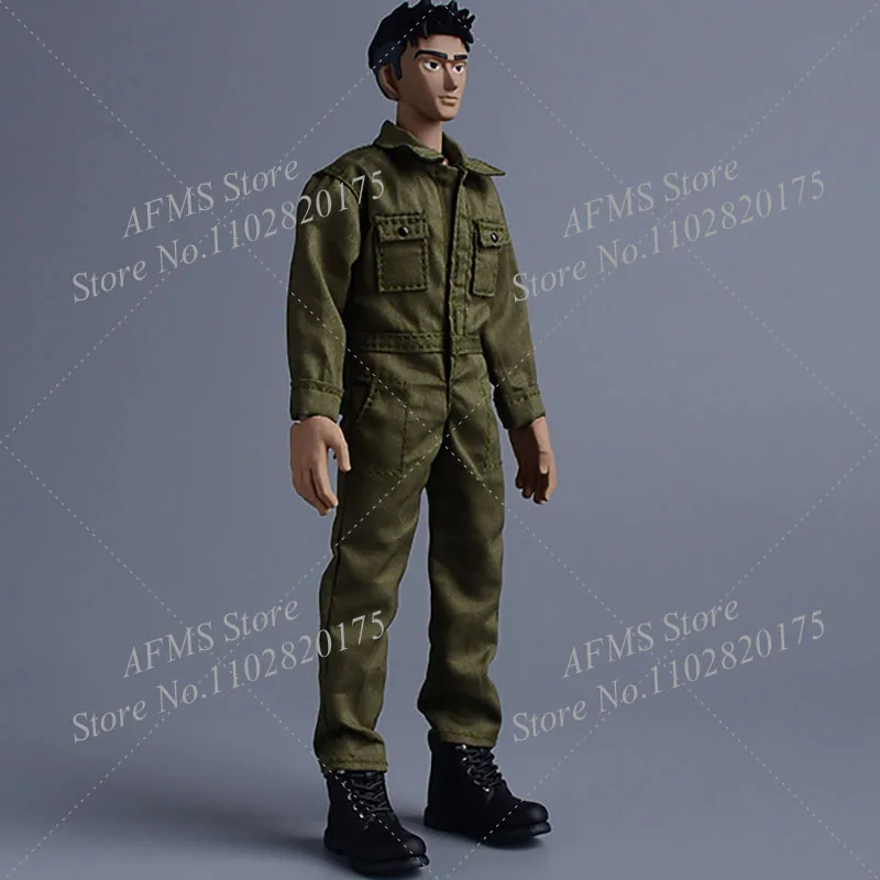 1/12 الرجال الجندي البضائع بذلة العمليات الخاصة العسكرية التكتيكية طويلة الأكمام موحدة وزرة تناسب 6 بوصة عمل نموذج لجسم الدمى #3