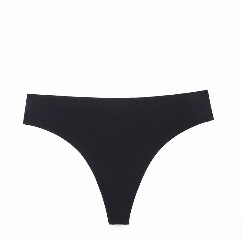 Trowbridge 6 ks/sada dámských kalhotek, černé, dámské tanga, prodyšné spodní prádlo, sexy sportovní prádlo, pohodlné bezešvé tangá - náhled 2