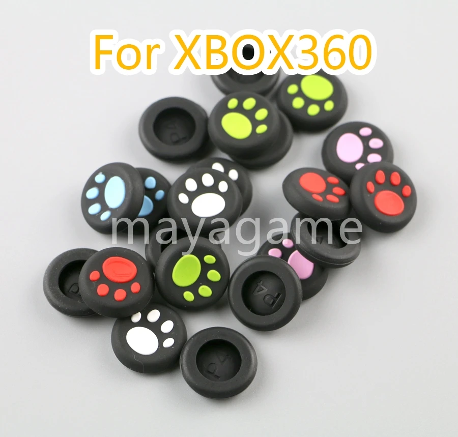 50 stuks Cat Paw Thumb Stick Joystick Siliconen Grip Caps voor PS4 PS3 Xbox 360 One Controller