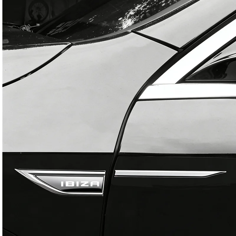 Para Seat Leon 5F, Ibiza 6L, 6J, Leon 1P, Altea XL, Leon MK: Emblema de coche, calcomanía para guardabarros, distintivo, pegatina protectora para carrocería.