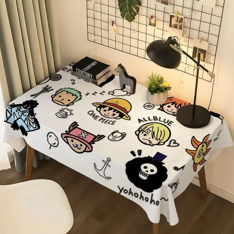 One Piece Animation Peripherieartikel Computertisch-Dekoration Staubdichter Stoff Cartoon Schreibtischunterlage Staubschutzabdeckung Tischdecke Geschenk
