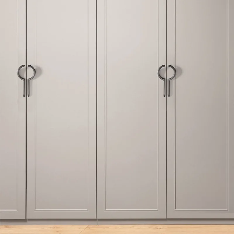 New Light Luxury Cabinet Door Handle Nordic High End Wardrobe Wine Cabinet Door Pair Handle Zinc Alloy Cabinet Hardware Handle