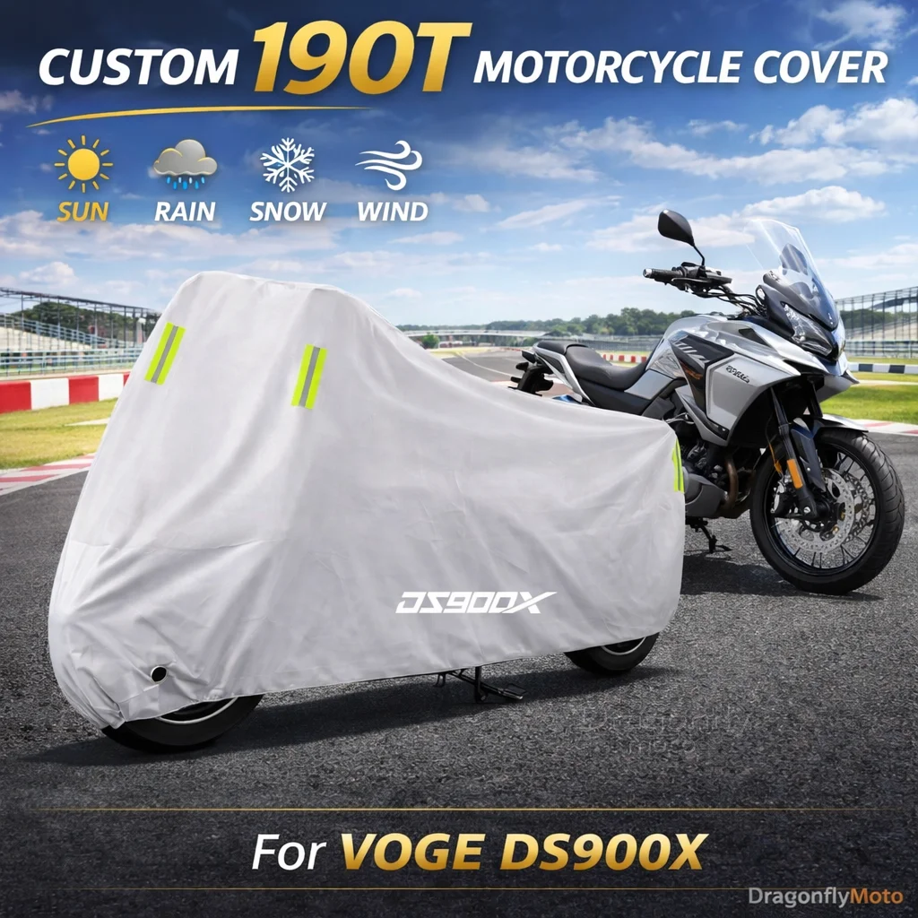 

For VOGE 900 DSX DSX900 DS 900X 900DSX Motorcycle Cover Silver Waterproof UV Rain Dust Sun Outdoor Indoor Protector