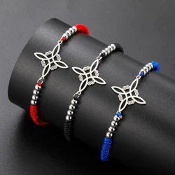 COOLTIME Colorful Rope Witch Knot Bracelet Adjustable Weaving Handmade Rope Amulet Bracelet Jewelry Birthday Gift Wholesale