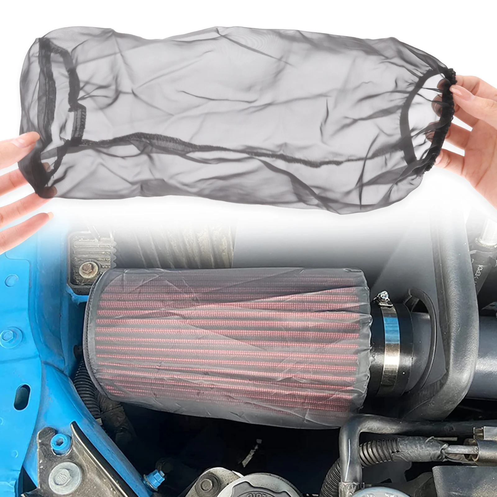 Universal 3-in-1 Protective Cover for High-Flow Air Filters - Waterproof Dustproof Oilproof