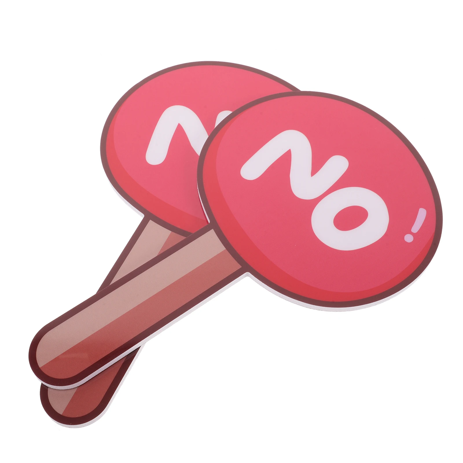 2Pcs PVC No Yes Paddle Classroom Voting Board Teacher Judging Board Portable School Accessories Handheld Reusable