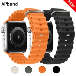 Ocean Band For apple watch Ultra 2 49mm 44mm 40mm 45mm 41mm 38mm 42mm 44 mm belt bracelet iWatch series 9 7 5 6 4 3 8 se strap