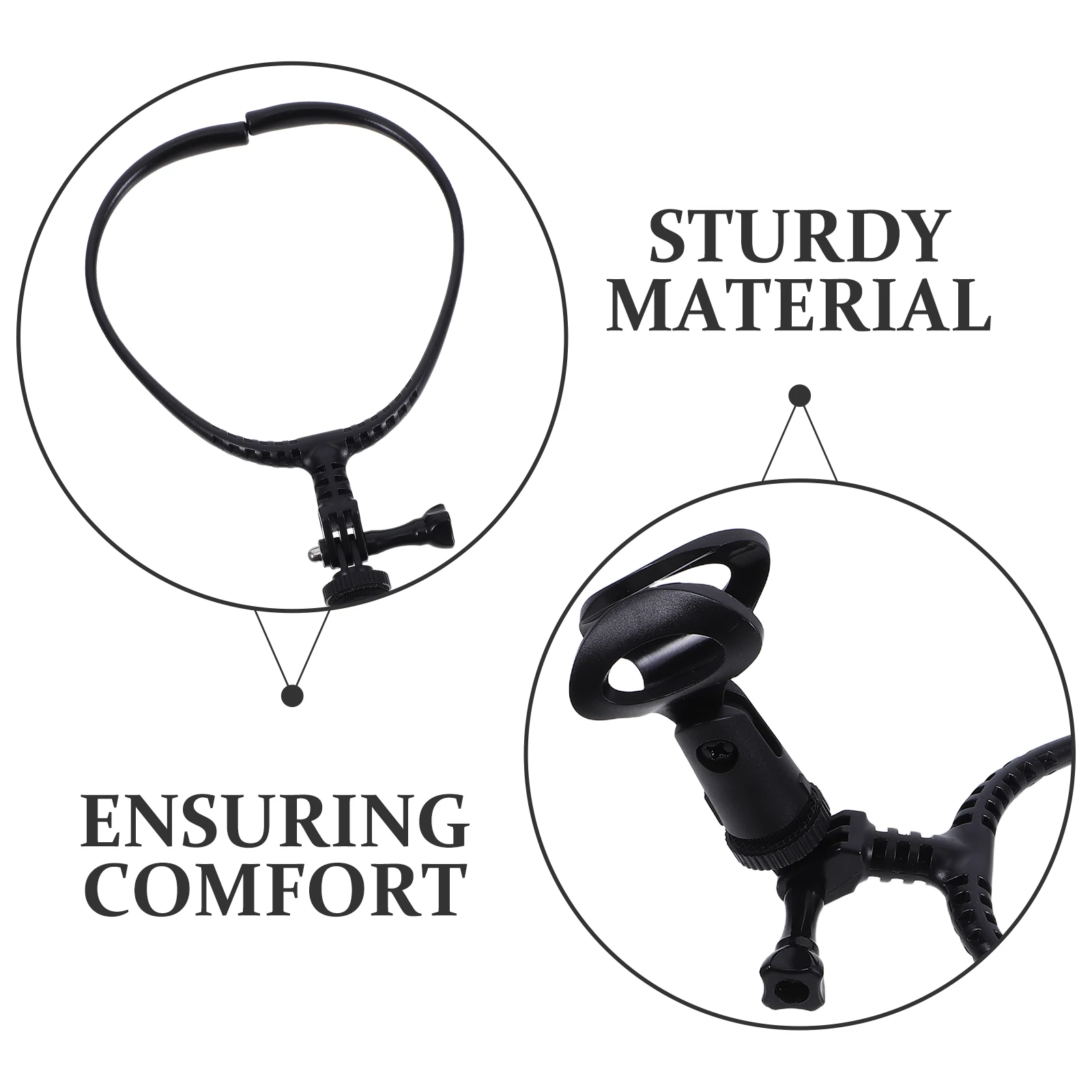 حامل رقبة الميكروفون أداء رف مريح معلق نوع حامل حامل ميكروفون قابل للتعديل للميكروفونات شماعات جديد 2025 #5