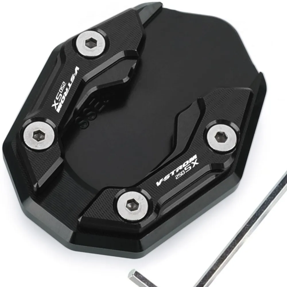 

Motorcycle Side Stand Pad Plate Kickstand Enlarger Support For Suzuki Vstrom 250 SX 250SX V-STROM SX250 2022 2023 2024 2025
