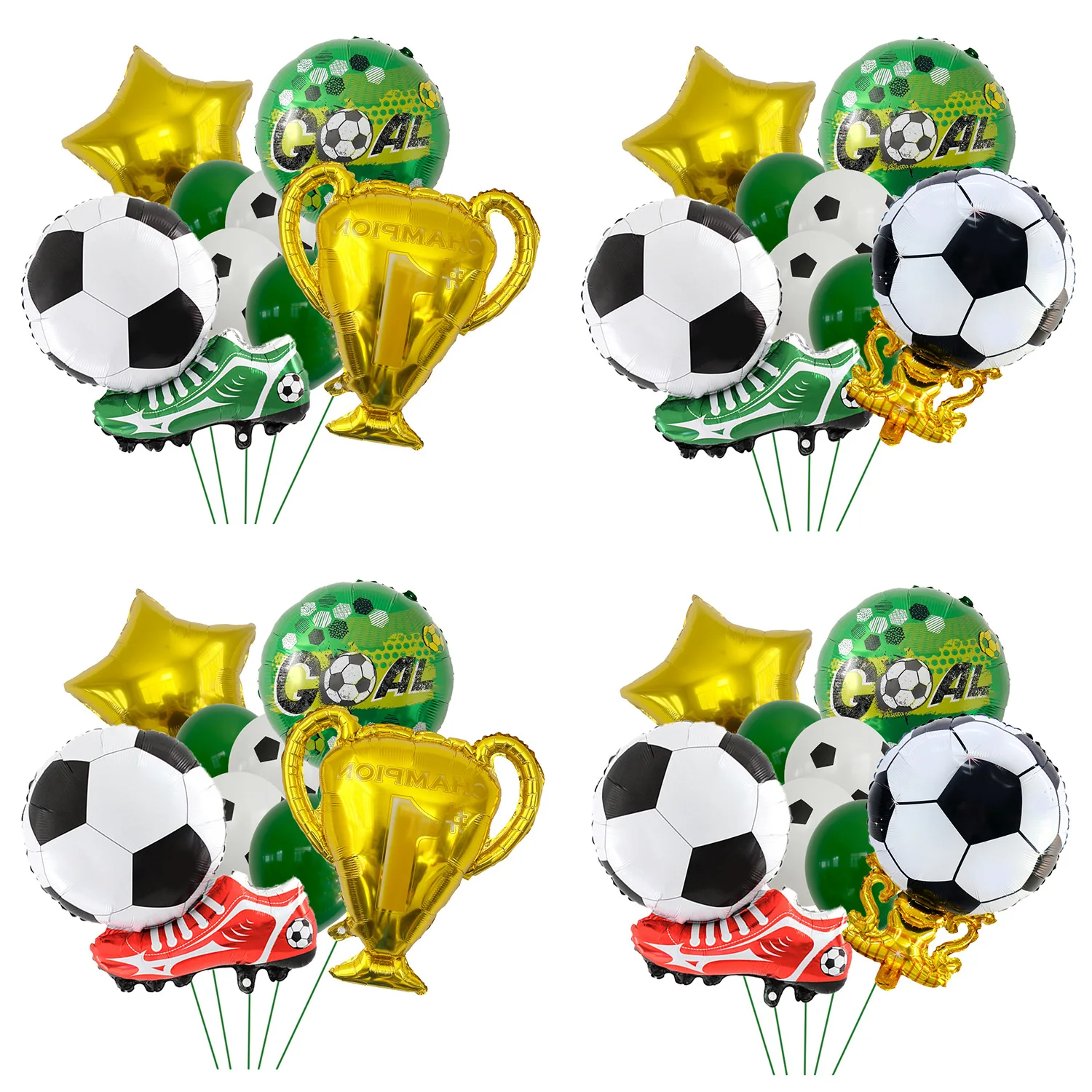 

8pcs Soccer Balloon Kit Football Shoes Trophy Foil Balloon Kids Sport Birthday Party Baby Shower Soccer Club Decoration Supplies