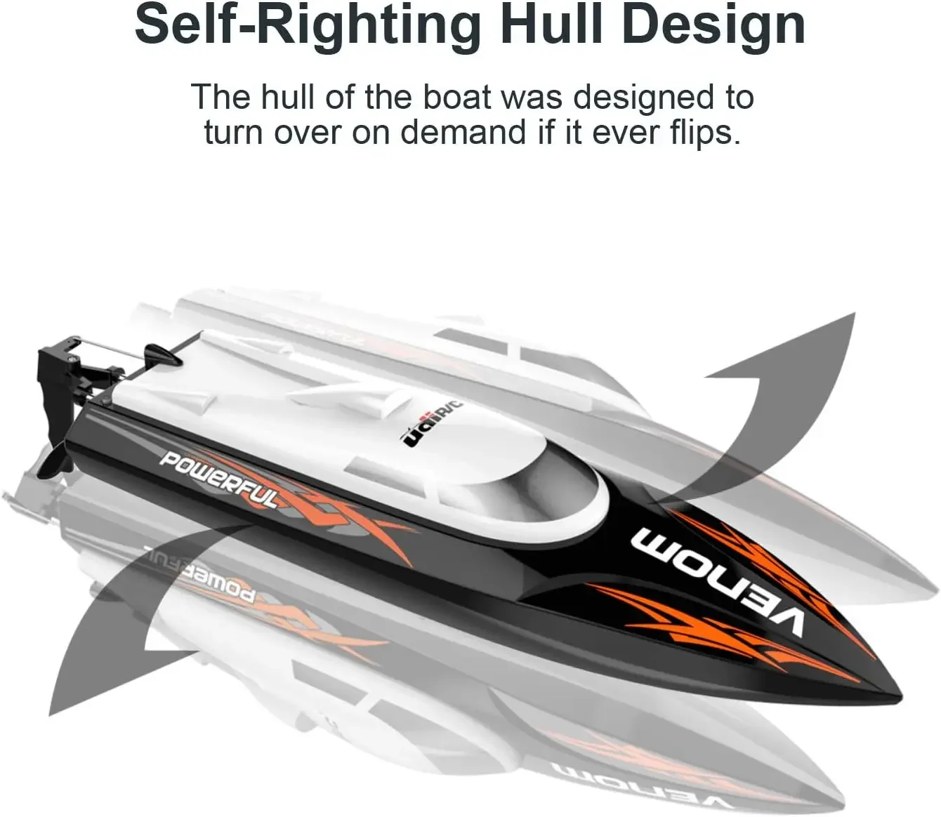 UDIR/C UDI001 RC Racing Boat for Adults - High Speed Electronic Remote Control Boat for Kids RC Boat