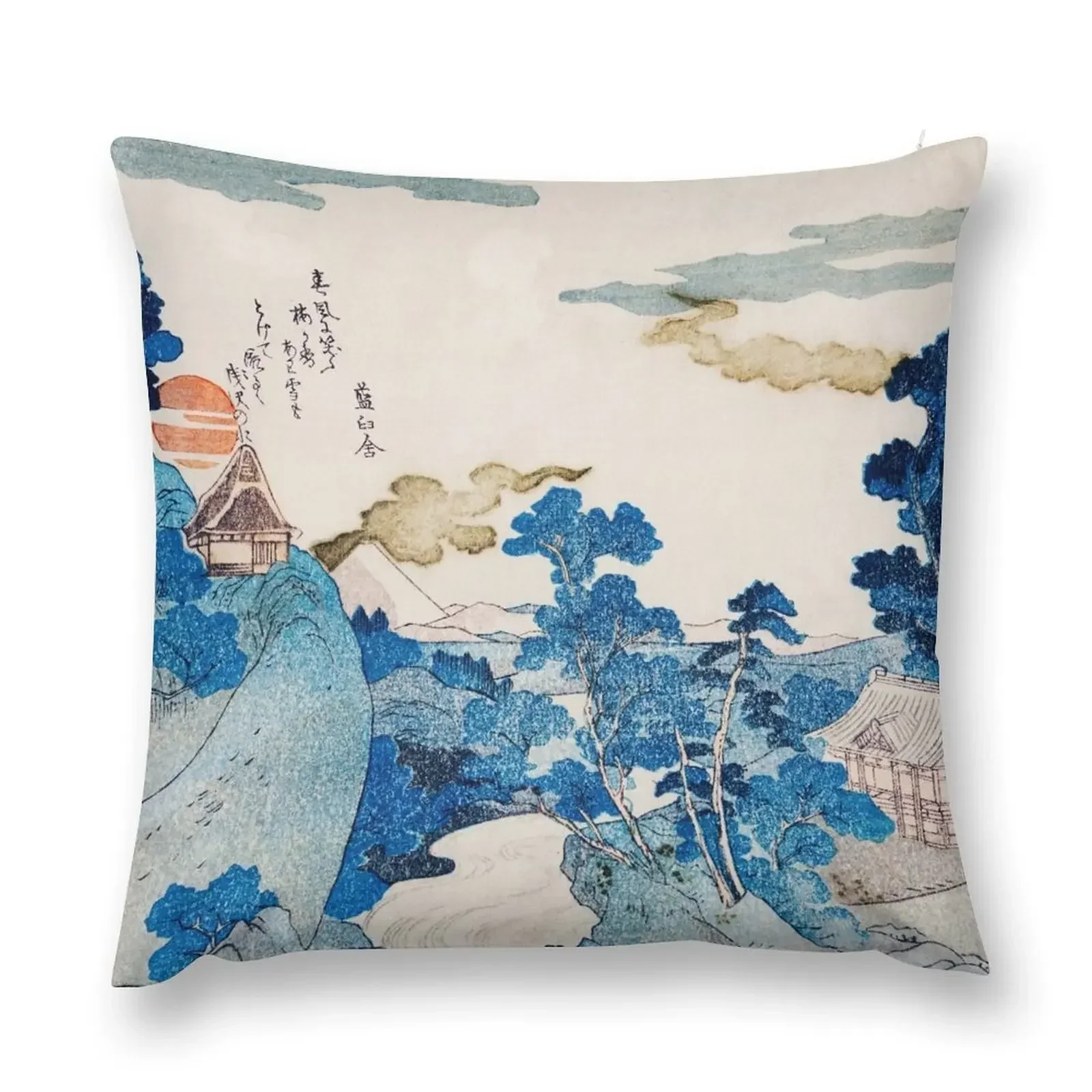 

Fuji no Yukei by Utagawa Kuniyoshi (1798-1861) Woodblock Throw Pillow Sofa Covers For Living Room Covers For Sofas pillow