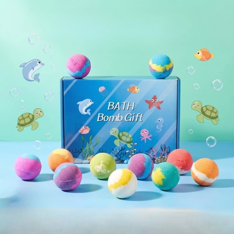 Bath Bombs for Kids with Surprise Inside Bubble Bath Toys Natural Bath Bombs Set Easter Basket Stuffers Birthday Christmas Gift