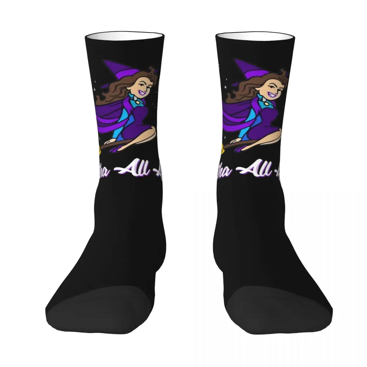 Agathas Stockings All Along meme Design Harajuku Socks Winter Anti Bacterial Socks Men's Climbing Breathable Socks