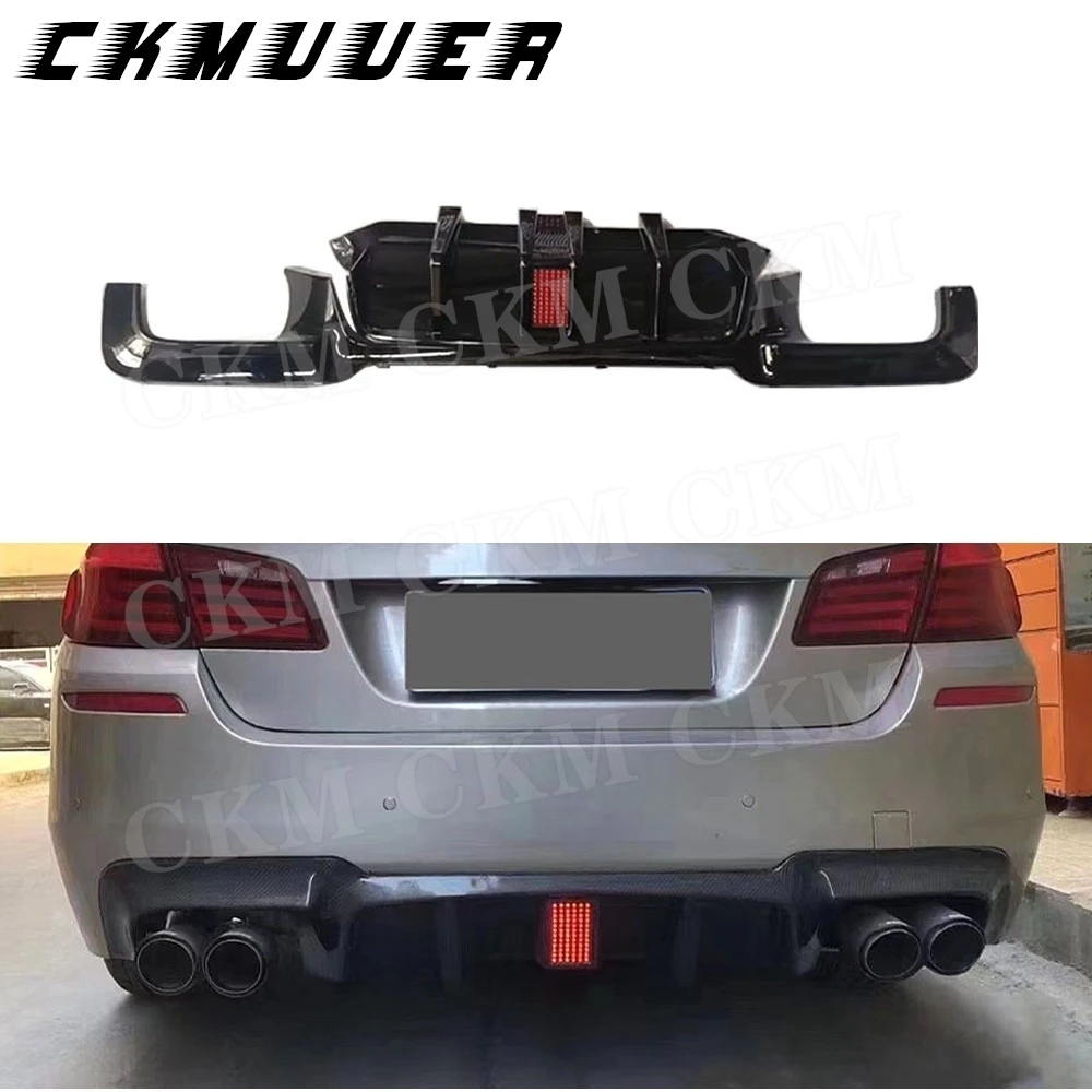 

Carbon Look Rear Bumper Lip Diffuser Rear Diffuser For BMW 5 Series F10 M5 2011-2016 Car Accessories