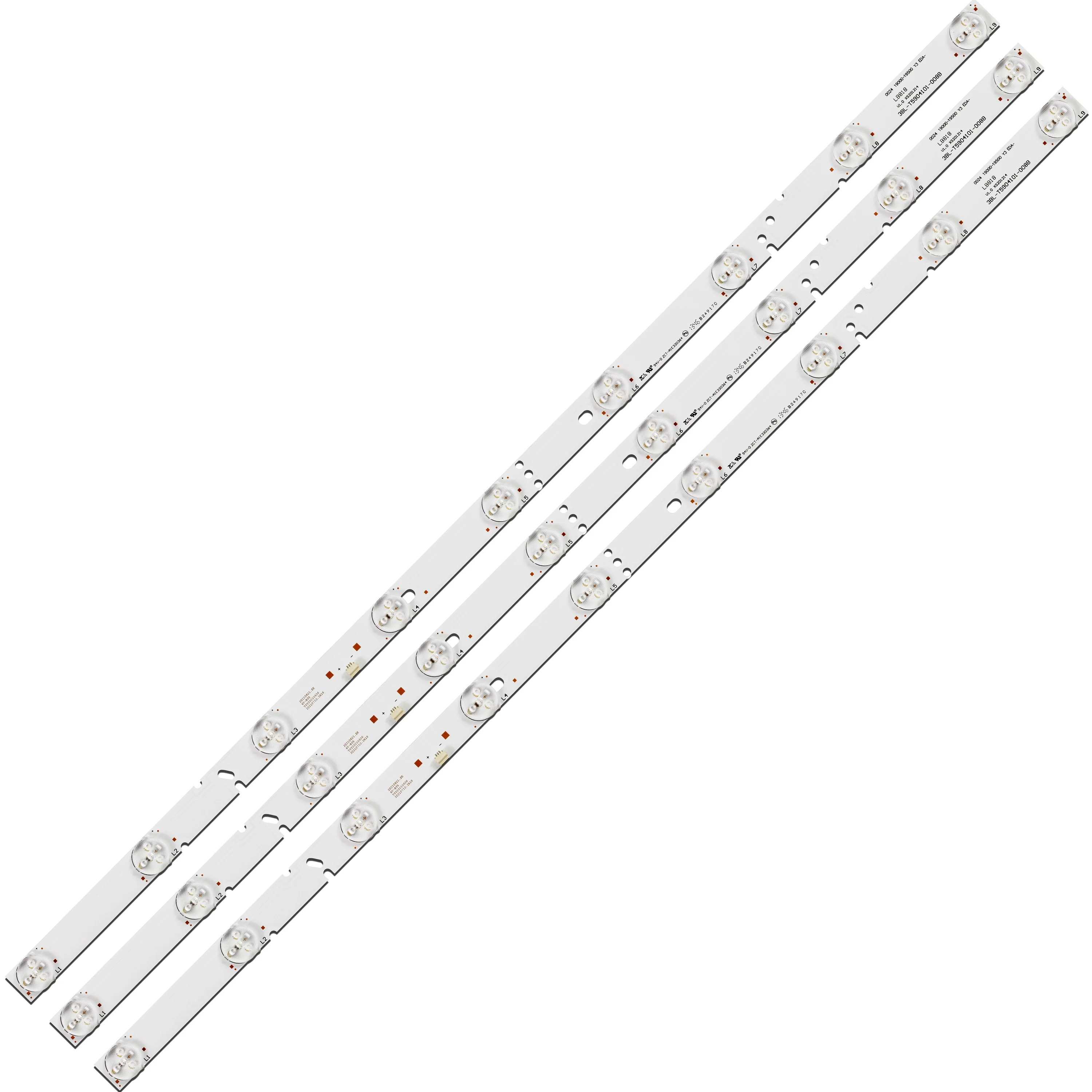 591mm LED backlight strip 9 lamp for 32 inch LCD TV 3BL-T5904101-008B 003B 6V