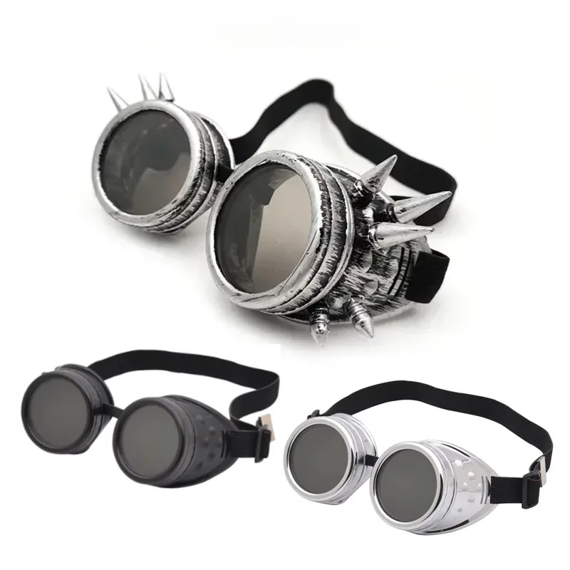 

Мотоциклетные ретро очки в стиле стимпанк, готические солнцезащитные очки для водителя, защитные очки на Хэллоуин, украшения, вечерние инструменты для наряда