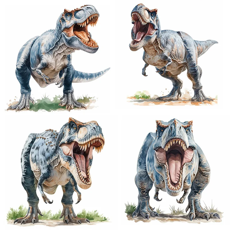 

C1283# Wild Dinosaur Wall Decal Reusable Sticker for Living Room Aesthetic Room Decoration Easy to Beautify Your Home