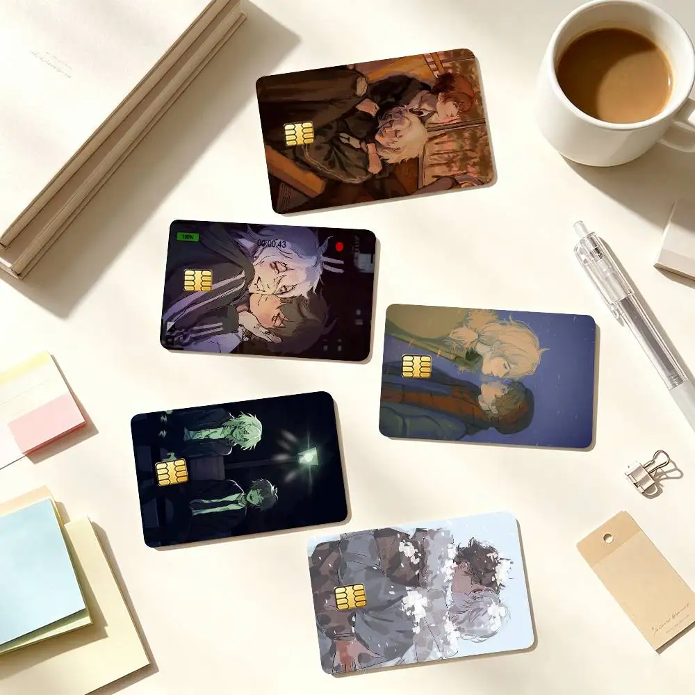 T-The Promise Of Hope A-Anime Credit Card HD Stickers Small Chip Waterproof Sticker Game Card Decal Gift