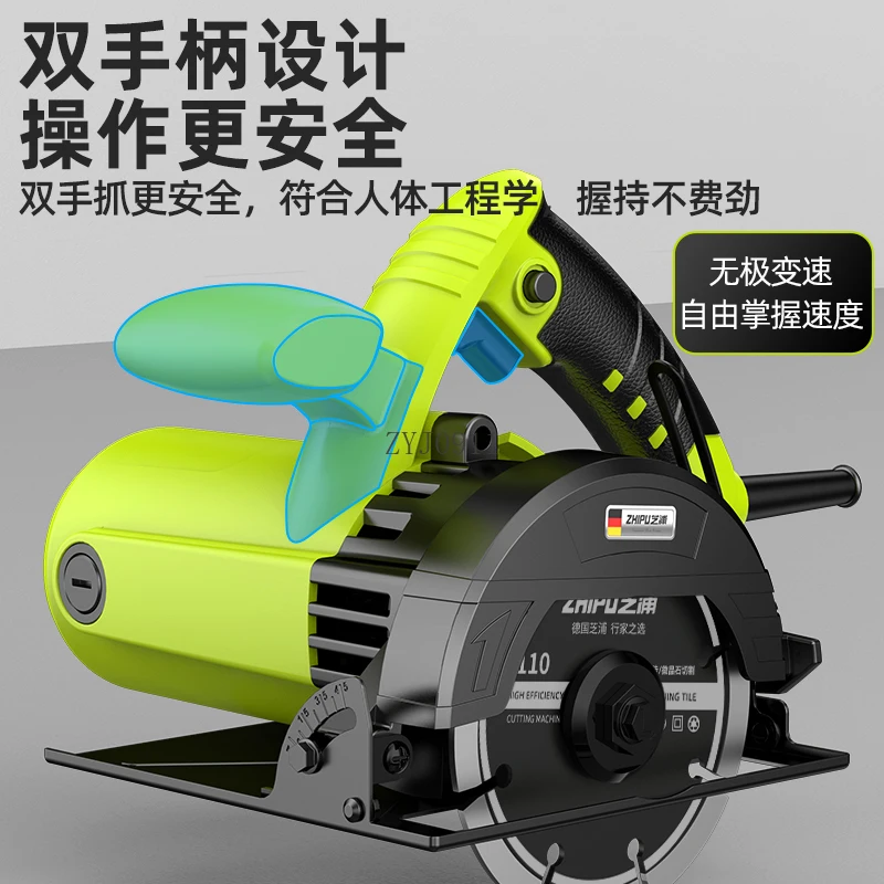 Mesin Pemotong Ubin Keramik 220V Gergaji Tangan Kecil Mesin Slot Batu Marmer Gergaji Mesin Alat Pemotong Dinding