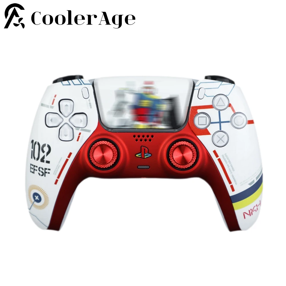 Gundam limitado para controlador PS5 reemplazo de Joystick de Metal Gamepad Touchpad funda frontal trasera BDM-010/020/030/040/050