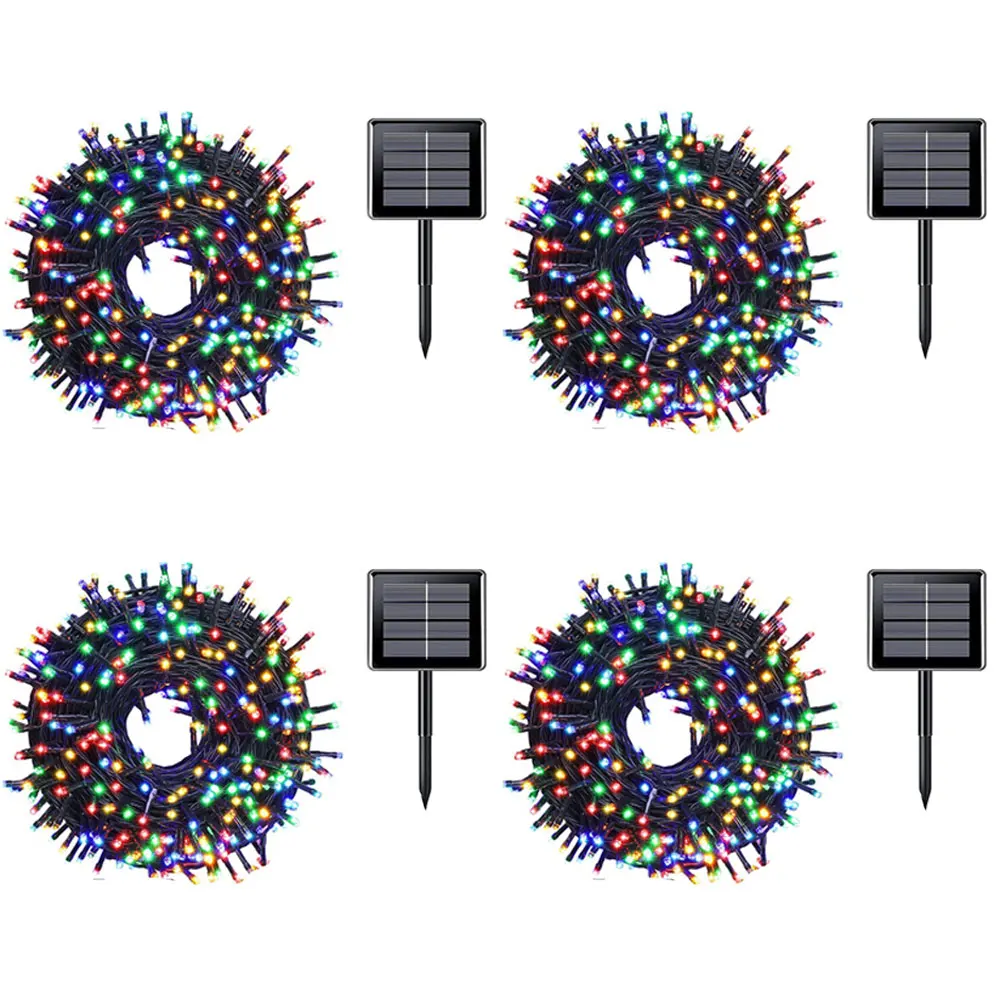 Solar String Light Fairy Outdoor Garden Waterproof Lamp Christmas Garland Xmas Holiday Party Home Halloween Decoration