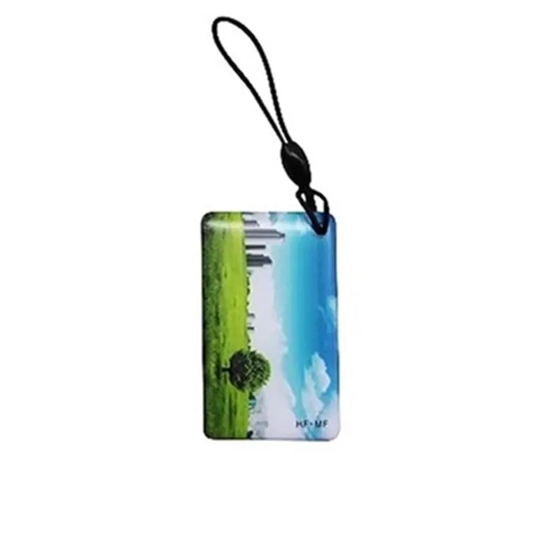 1pcs Dual Chip Frequency RFID 13.56Mhz UID Changeable 1K S50 and T5577 125 kHz ID key tag Writable Rewrite for copy clone backup