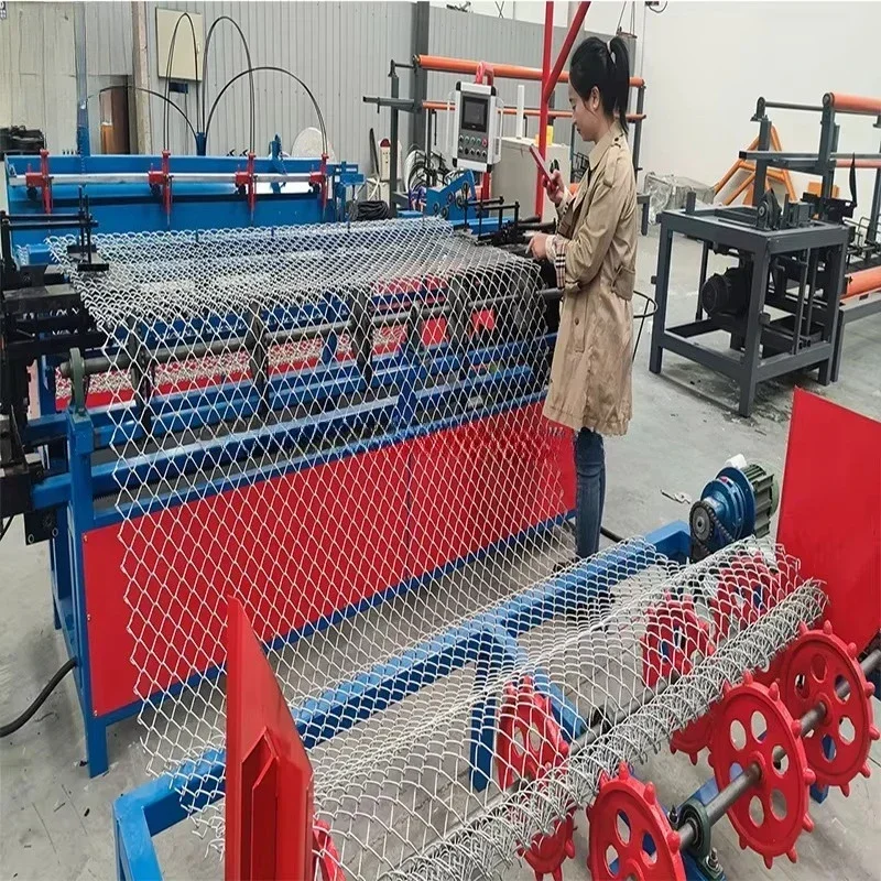 Customized New Automatic Basket Making Machine Chain Link Fence Wire Mesh Featuring Motor Bearing Gear PLC Components