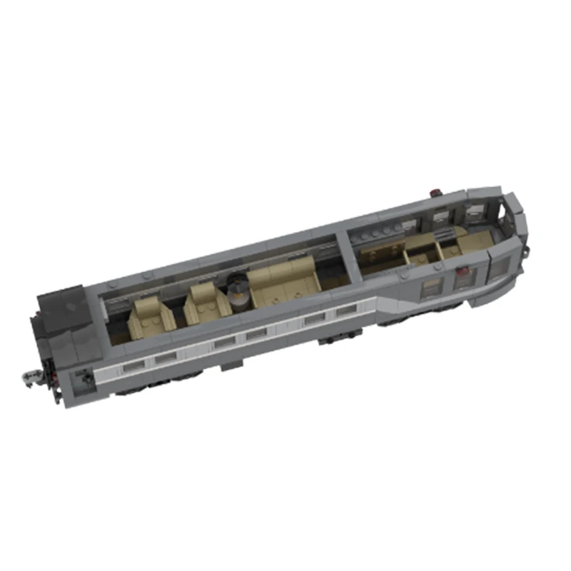 MOC-178939 Train Series T22 - NYC Observation Car Puzzles Building Block Educational model Set Creative KIDS Gifts Diy 832PCS