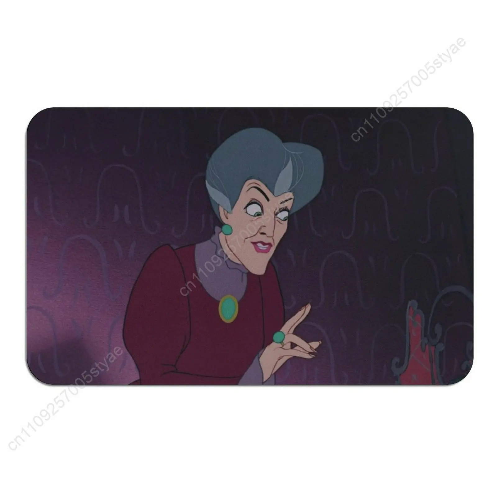 

Lady Tremaine Doormat Disney Cartoon Rug Floor Mats Welcome Porch Home Holiday Decorate Carpet Gift Custom Non-Slip Rugs Cosplay