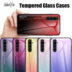 DECLAREYAO Original Silicone Soft Edge Mirror Hard Coque For OPPO Realme X2 Pro XT X X50 5G Case Cover Tempered Glass Shockproof