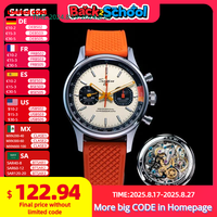Sugess Pilot Watch ST19 Origin Movement Swanneck Wristwatch Mechanical Chronograph Sappire Crystal Military Limited Racing 1963
