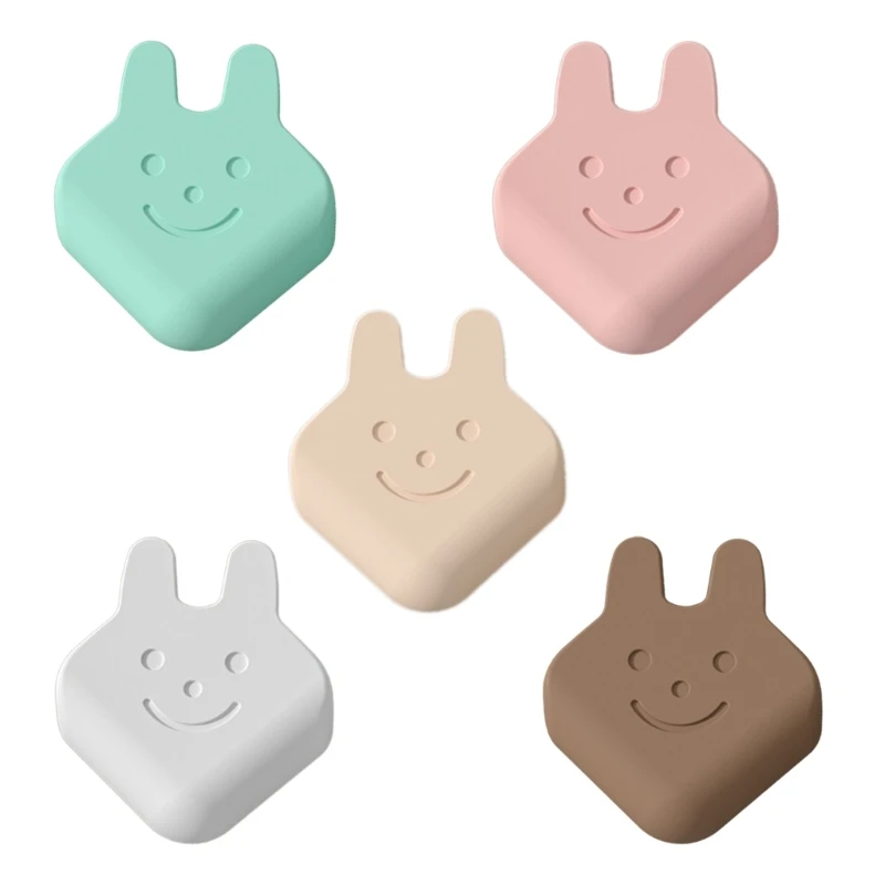 4-piece/set Corner Guards Edge Bumpers Bunny Shape Baby Child Safety Proof Furniture Table Protectors 5-Color for option