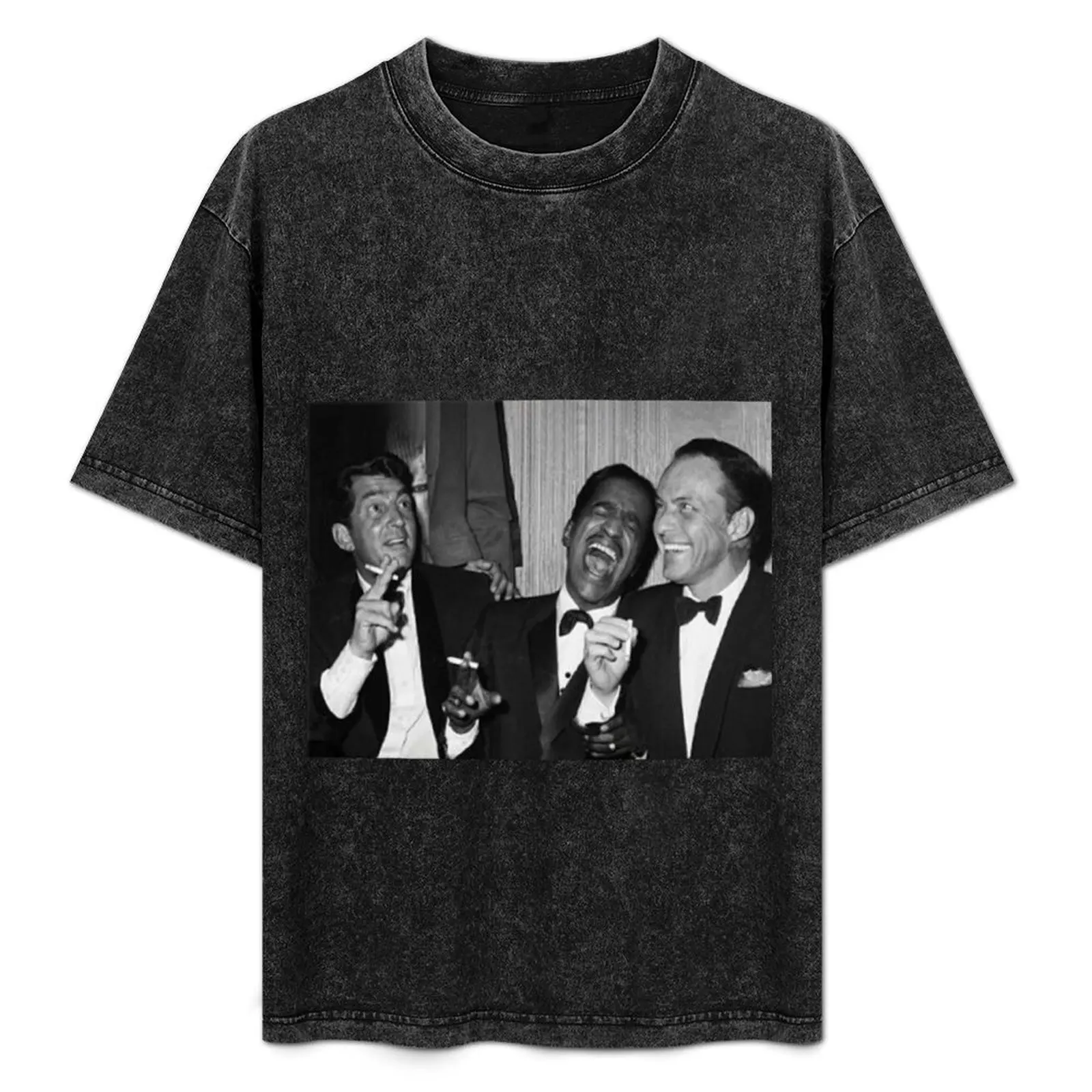 

Rat Pack - Dean Martin, Sammy Davis Jr T-Shirt Independence Day Short Sleeve T-Shirt