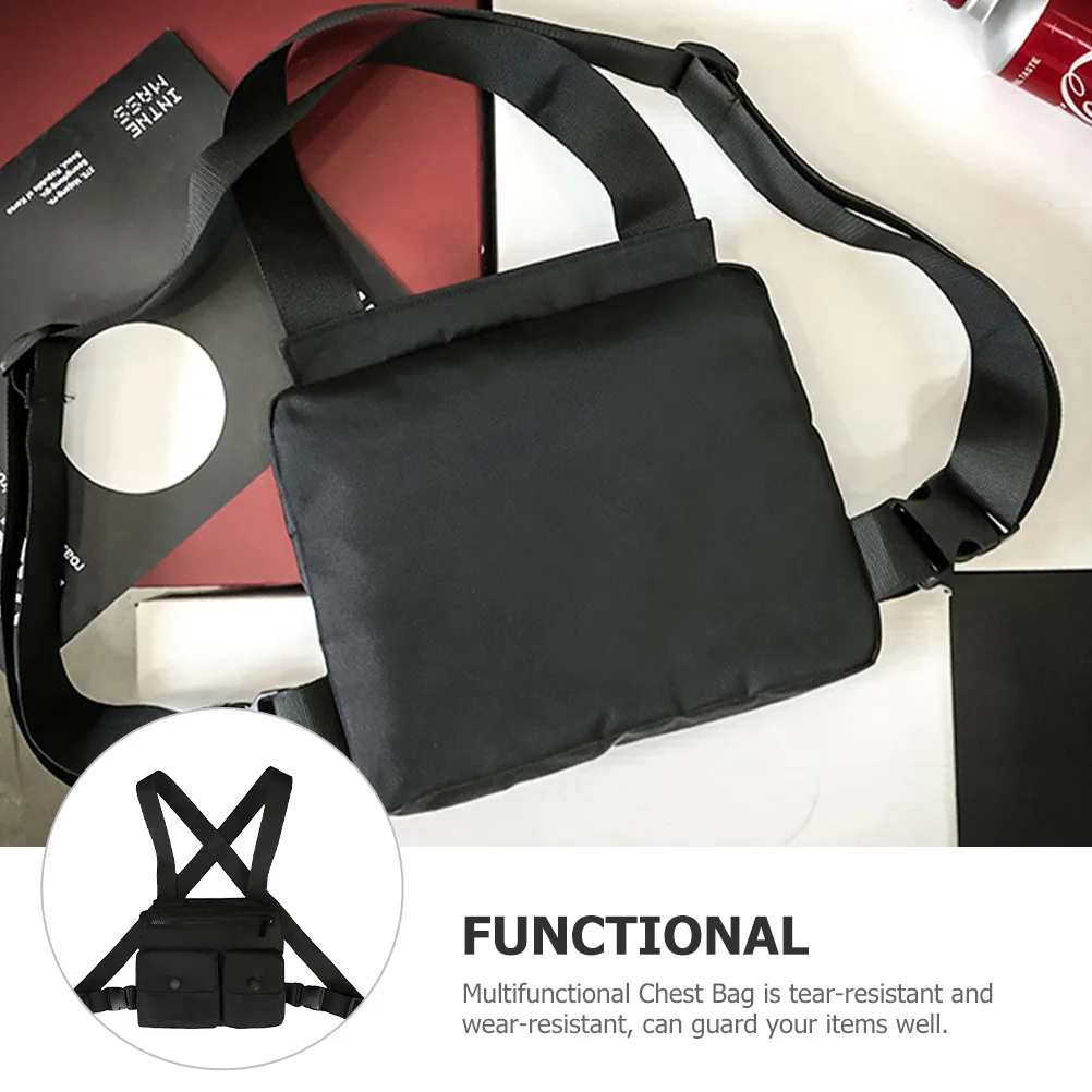 

Trendy Man Chest Bag Casual Fashionable Vest Pouch Durable Tear-Resistant Wear-Resistant Outdoor Hiking Backpack