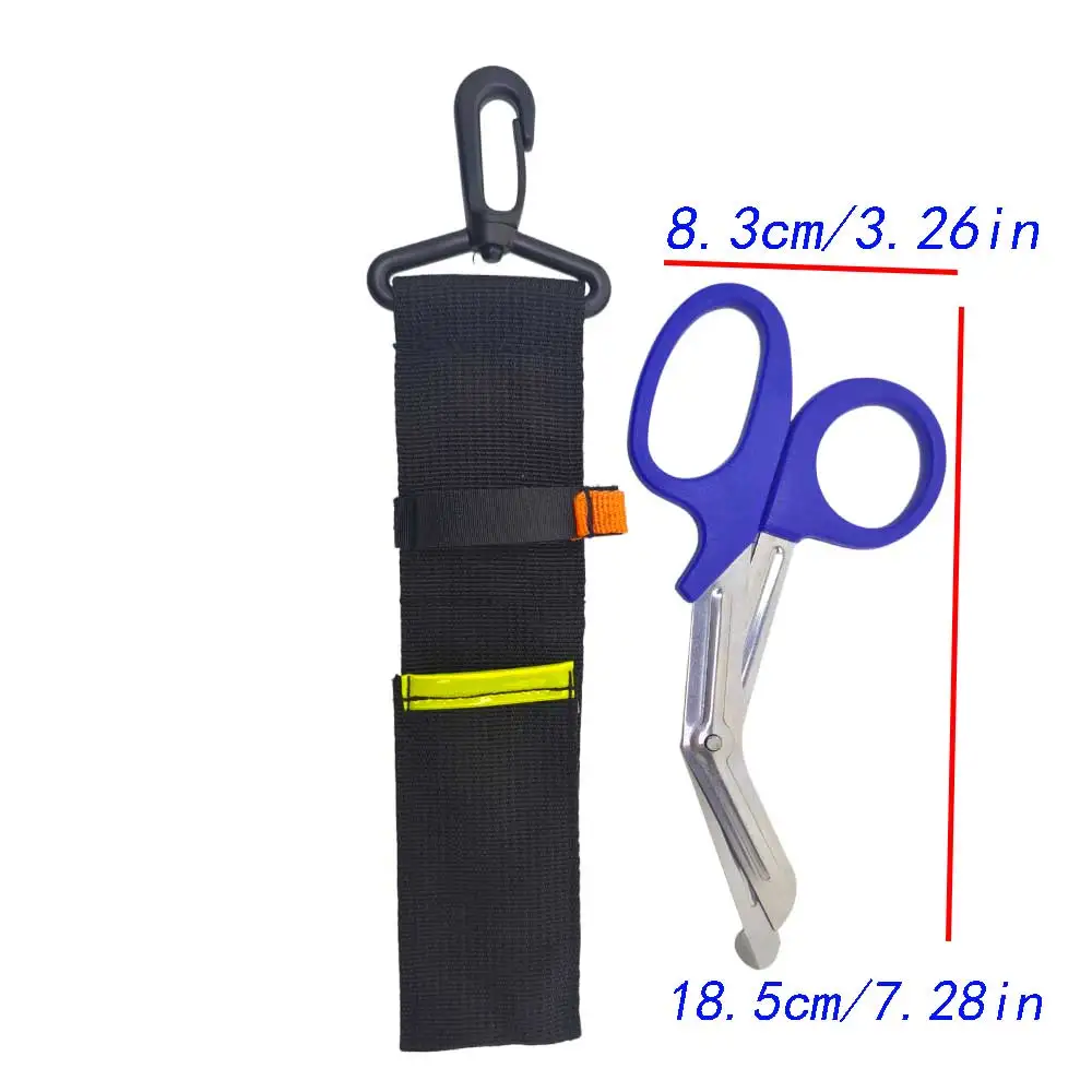 Dive Scissors Stainless Steel with Knife Sheath for Cutting Fishing Nets & Ropes Underwater Diver BCD Belt Scissors view 5