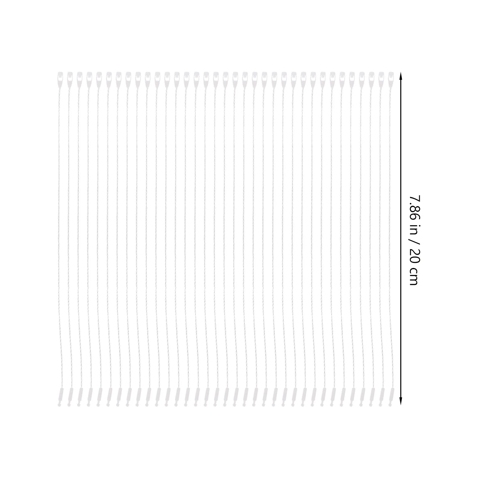 1000개 의류 태그 고정기 폴리에스터 끈 가격표 걸이 로프 부티크 소매용품 의류 태그 끈