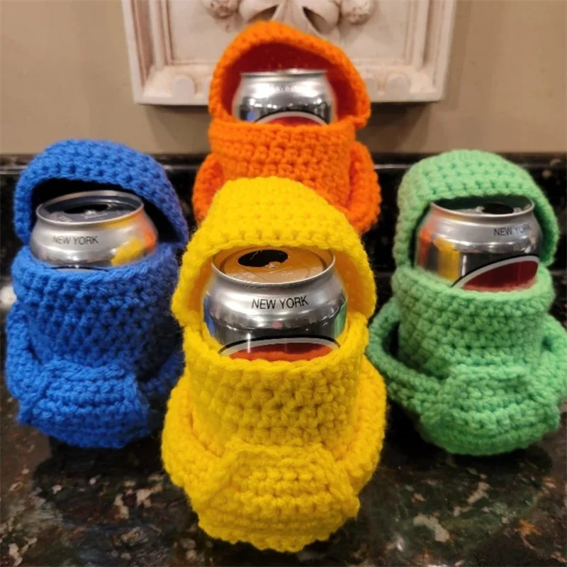 Halloween Wine Bags Bottle Cover hoodie Knitted Wine Bottle Bag For Helloween Party Birthday Holiday Decor Home Storage