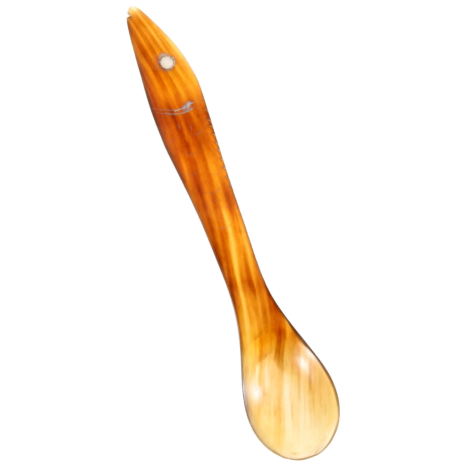 

Ox Horn Spoon Natural Coffee Spoon Vintage Handcrafted Stirring Tool For Dessert Drink Mixing Compact Kitchen Essential
